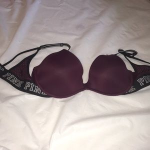 Pink VS bra.